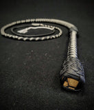 4 Foot Paracord Whip - Grey / Black