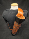 Handmade Leather Back Quiver - Brown / Black 1800s Artwork