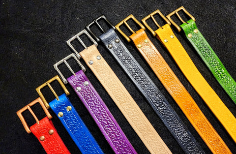 DAC Handmade - Leather Belt - Celtic Embossed