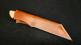 DAC Custom - Seax Knife with Leather Sheath - Natural