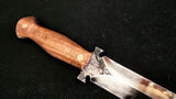 DAC Custom - Dagger with Leather Sheath - Brown Handle
