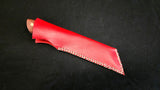 DAC Custom - Seax Knife with Leather Sheath - Red