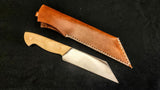 DAC Custom - Seax Knife with Leather Sheath - Natural