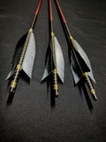 DAC Custom - Hand Fletched Broad Tail Point Arrows (30 - 35# @ 31") (Set of 3)