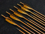 Cedar Target Point Arrows - Brown - made to order