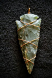 DAC Handmade - Arrowhead - Flint Arrowhead Large - Wrapped Pendant