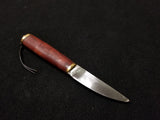 Viking Utility Knife with Brass Detailed Scabbard