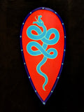 Custom - Norman Kite Shield - Hand Painted With Leather Tacked Edge