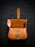 Leather Belt Pouch with buckle