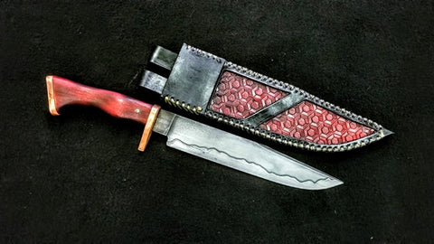 DAC Custom - San Mai Bowie Knife with Copper Guard