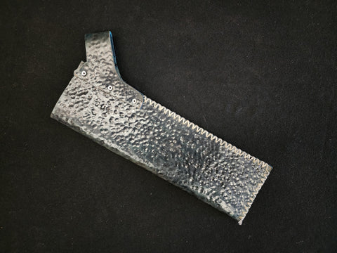 Handmade Leather Belt Quiver - Dark Blue Hammer Finish