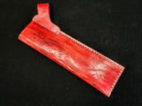 DAC Custom - Leather Belt Quiver - Red with Norse Designs