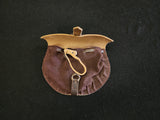 Leather Belt Pouch - Medium - Suede Front