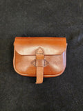 Leather Belt Pouch - Large - Tongue Closure