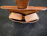 Leather Belt Pouch - Large - Tongue Closure