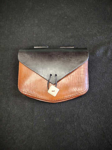 Leather Belt Pouch - Large - Button Closure