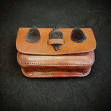 Leather Belt Pouch - Large  - Drops Flap Closure