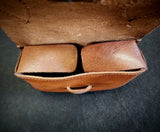 Leather Belt Pouch - Large  - Drops Flap Closure