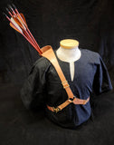 DAC Custom - Leather Back Quiver - Tan Celtic Cross