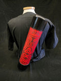 Handmade Leather Back Quiver - Red / Black Mjolnir