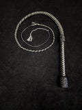 4 Foot Paracord Whip - Grey / Black