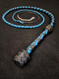 6 Foot Paracord Whip - Blue / Black