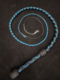 6 Foot Paracord Whip - Blue / Black