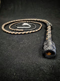 6 Foot Paracord Whip - Tan / Black