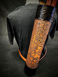 DAC Custom - Leather Back Quiver - Brown / Black 1800s Artwork