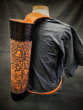 DAC Custom - Leather Back Quiver - Brown / Black 1800s Artwork