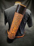 DAC Custom - Leather Back Quiver - Brown / Black 1800s Artwork