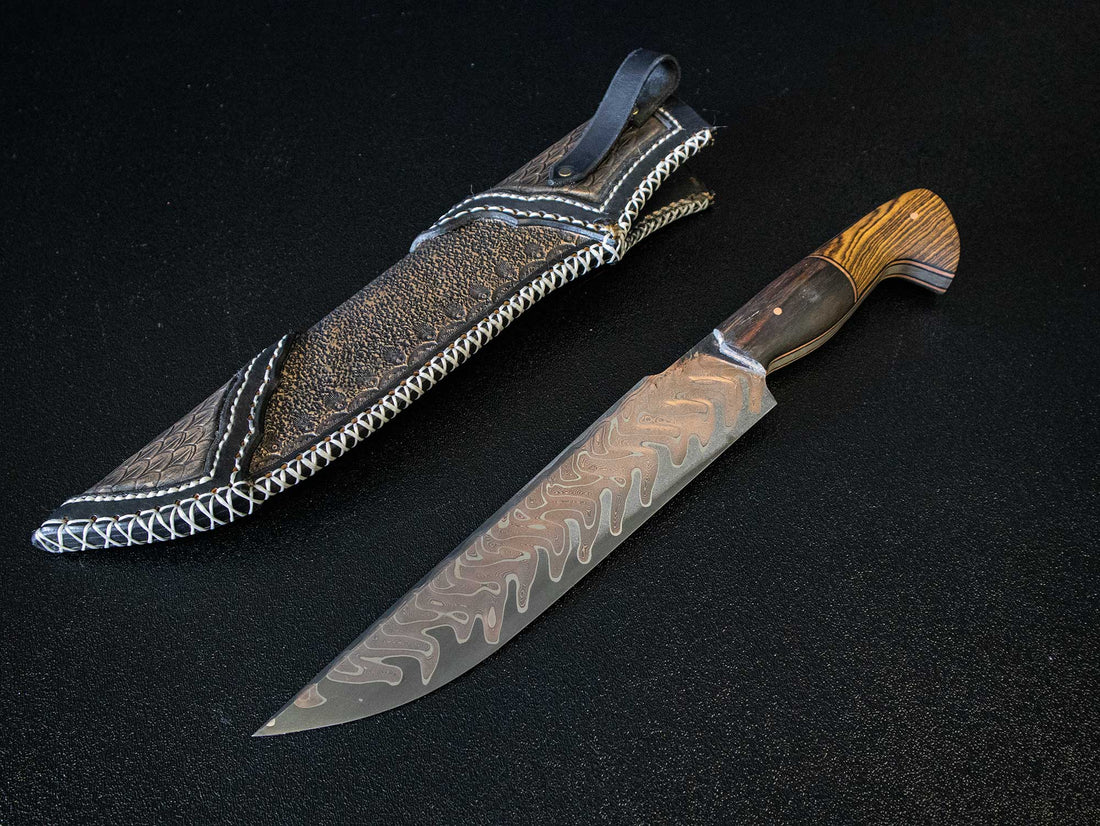 Copper Damascus Bowie