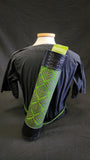 DAC Custom - Leather Back Quiver - Green / Black - Floral