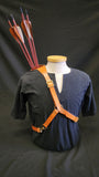 DAC Custom - Leather Back Quiver - Brown / Tan - Celtic Tree of Life