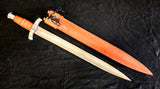DAC Custom - Short Sword with Leather Sheath