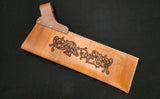 DAC Custom - Leather Belt Quiver - Tan with Floral Design