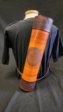 DAC Custom - Leather Back Quiver - Brown / Tan - Celtic Tree of Life