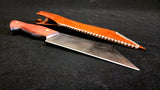 DAC Custom - Seax Knife with Leather Sheath - Brown