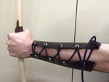DAC Handmade - Leather Archery Bracer - Hammer Finish