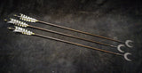 DAC Custom - Hand Wrapped Fletched Arrows With Crescent Arrow Heads (45 - 50# @ 31")