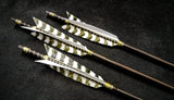 DAC Custom - Hand Wrapped Fletched Arrows With Crescent Arrow Heads (45 - 50# @ 31")