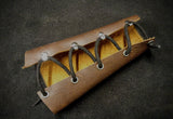 DAC Handmade - Leather Archery Bracer - Hammer Finish