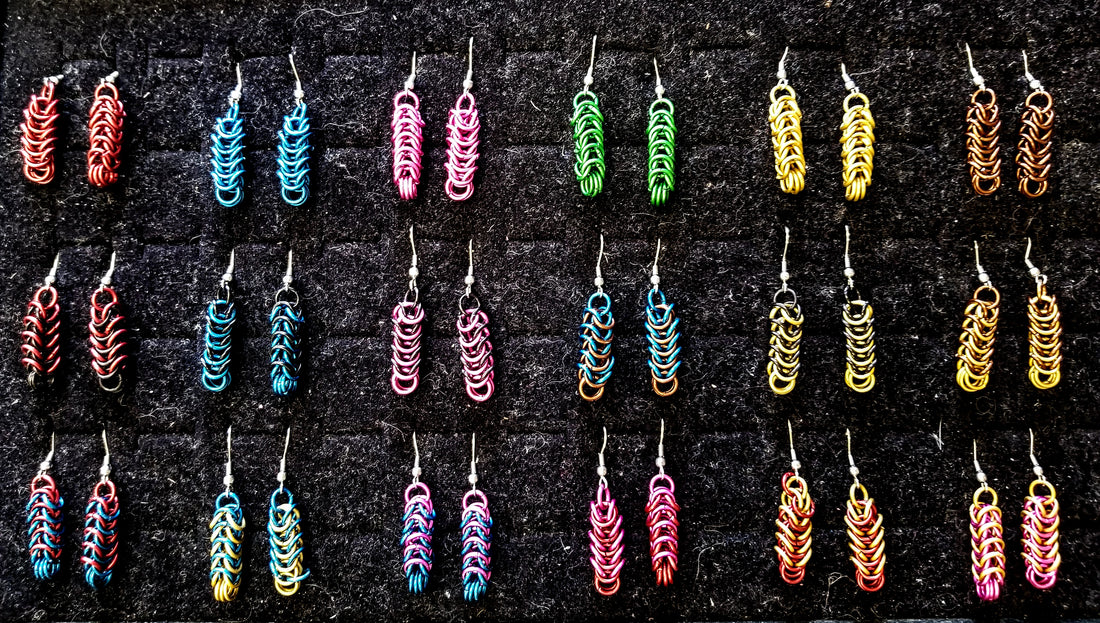 DAC Handmade - Ear Rings - Anodized Aluminum - BoxChain