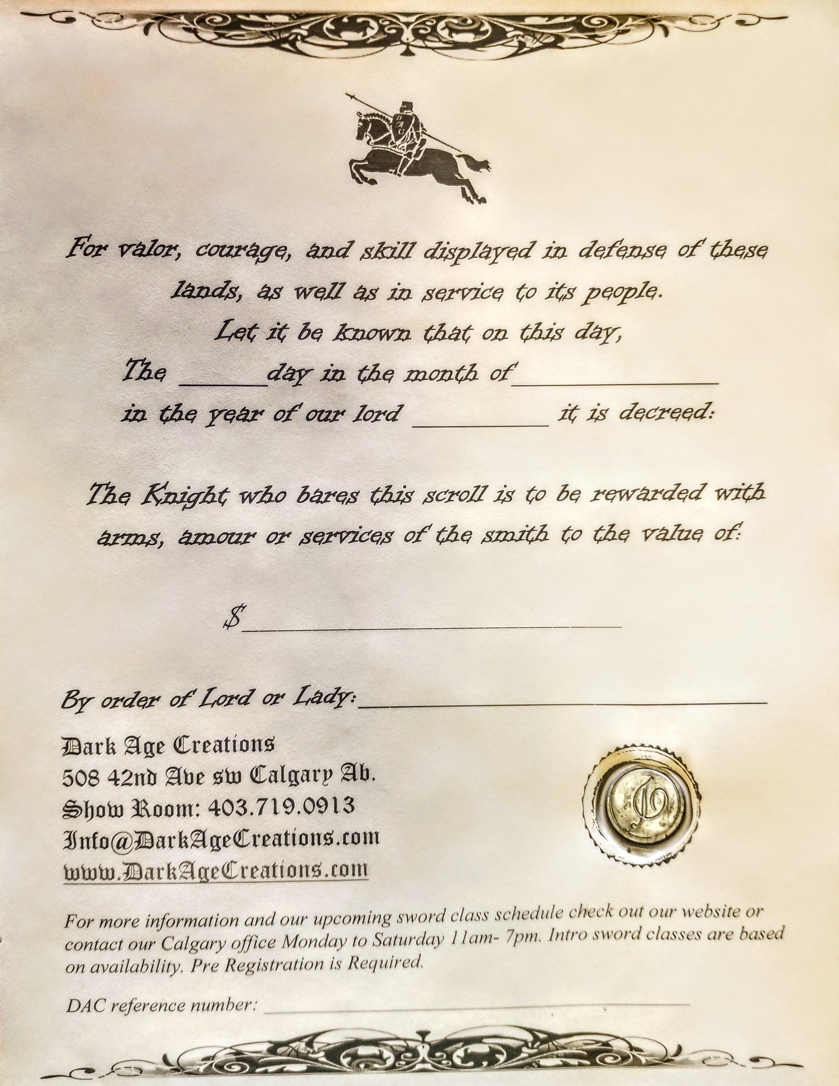 Gift Certificate - Amount