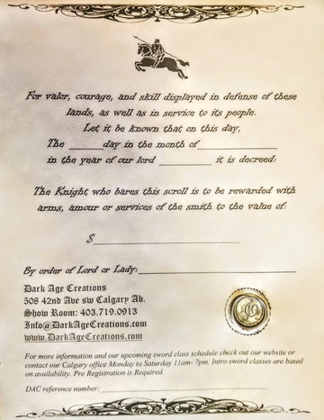 Gift Certificate - Amount