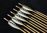 Cedar Target Point Arrows - Natural - made to order