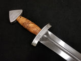 BKS Custom Viking Sword - Single Lobe with Wood Handle (Sharp)