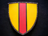 Painted - Heater Shield (Small) - Yellow & Red - Pale
