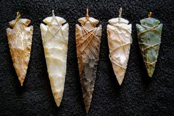 DAC Handmade - Arrowhead - Flint Arrowhead Large - Wrapped Pendant