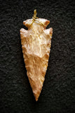 Arrowhead - Flint Arrowhead Large - Wrapped Pendant